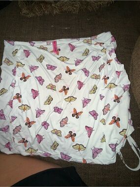 Betsey Johnson Butterfly Love Bathing suit with separate  Print Skirt